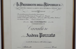 Diploma from the President of the Italian Republic