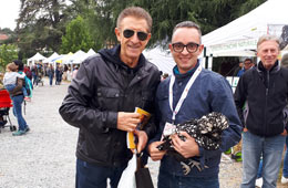 Con Ezio Greggio ad una nostra mostra